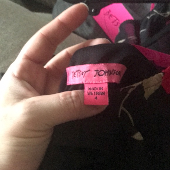 ♥️2 left ♥️Betsy Johnson Chiffon Floral Maxi Dress - Picture 5 of 5